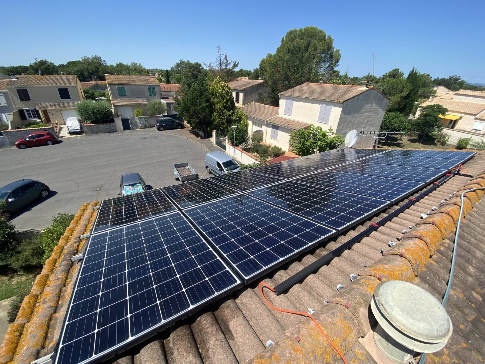 +26% amelioration production nettoyage panneaux photovoltaiques solaire lieuran les beziers hérault gard