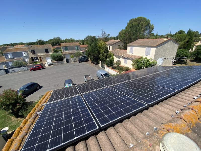 nettoyage entretien panneaux solaire photovoltaique lieuran les beziers hérault gard